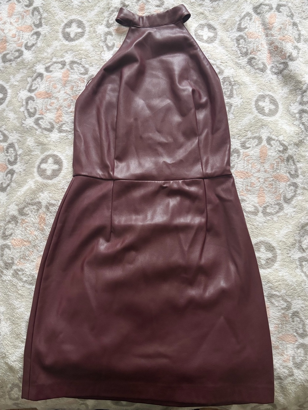 Dynamite faux leather Halter Mini Dress